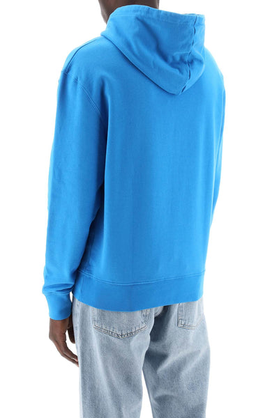 fox head hooded sweatshirt LM00702KM0001 ENAMEL BLUE