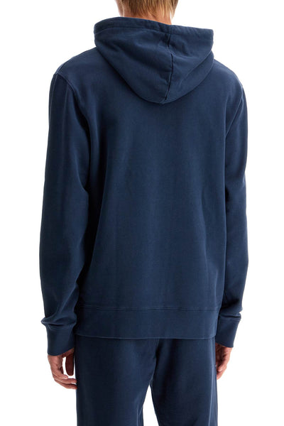 fox head hooded sweatshirt LM00702KM0001 INK BLUE