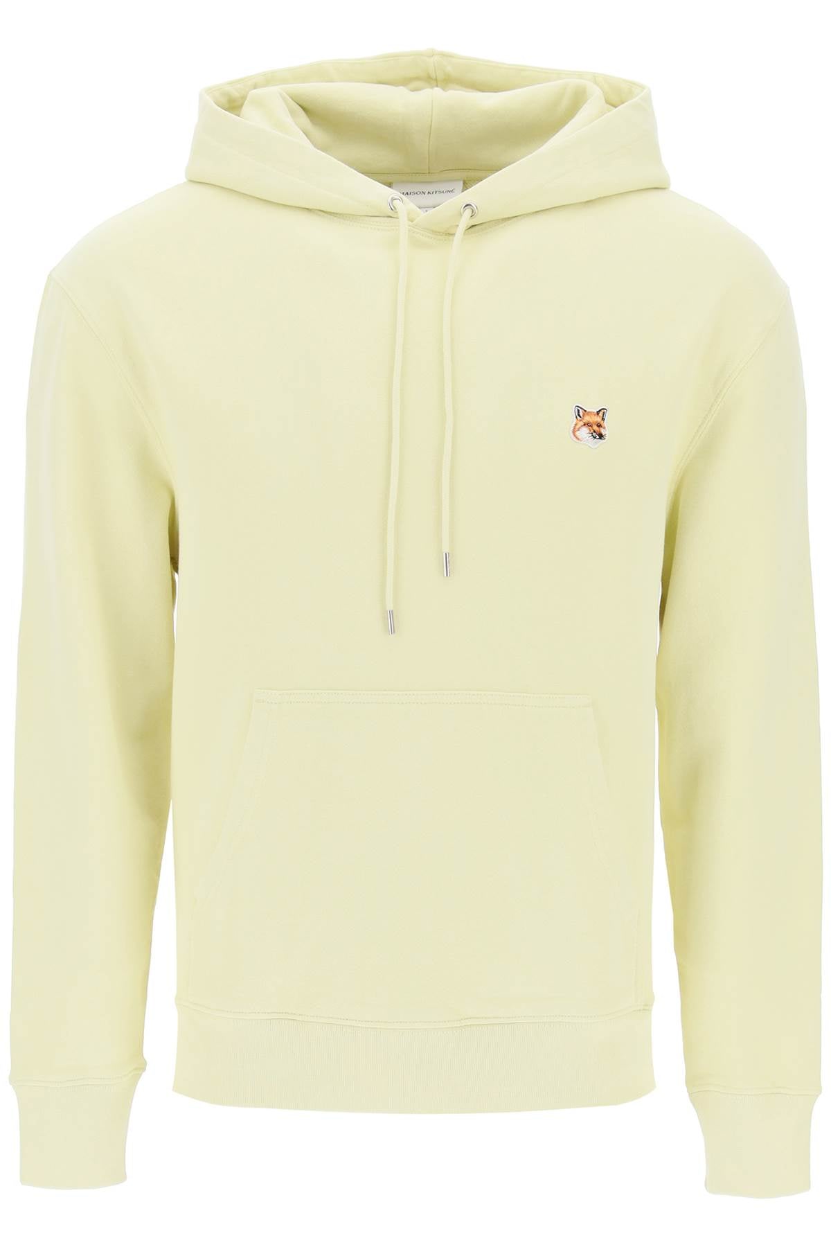 fox head hooded sweatshirt LM00702KM0001 CHALK YELLOW