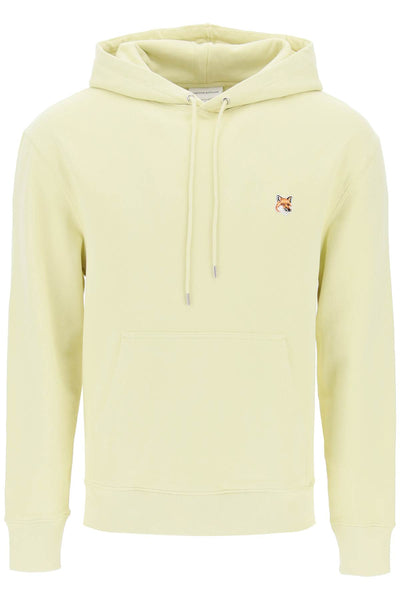 fox head hooded sweatshirt LM00702KM0001 CHALK YELLOW