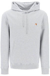 fox head hooded sweatshirt LM00702KM0001 LIGHT GREY MELANGE