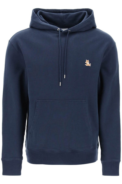 chillax fox hooded sweatshirt LM00706KM0001 INK BLUE