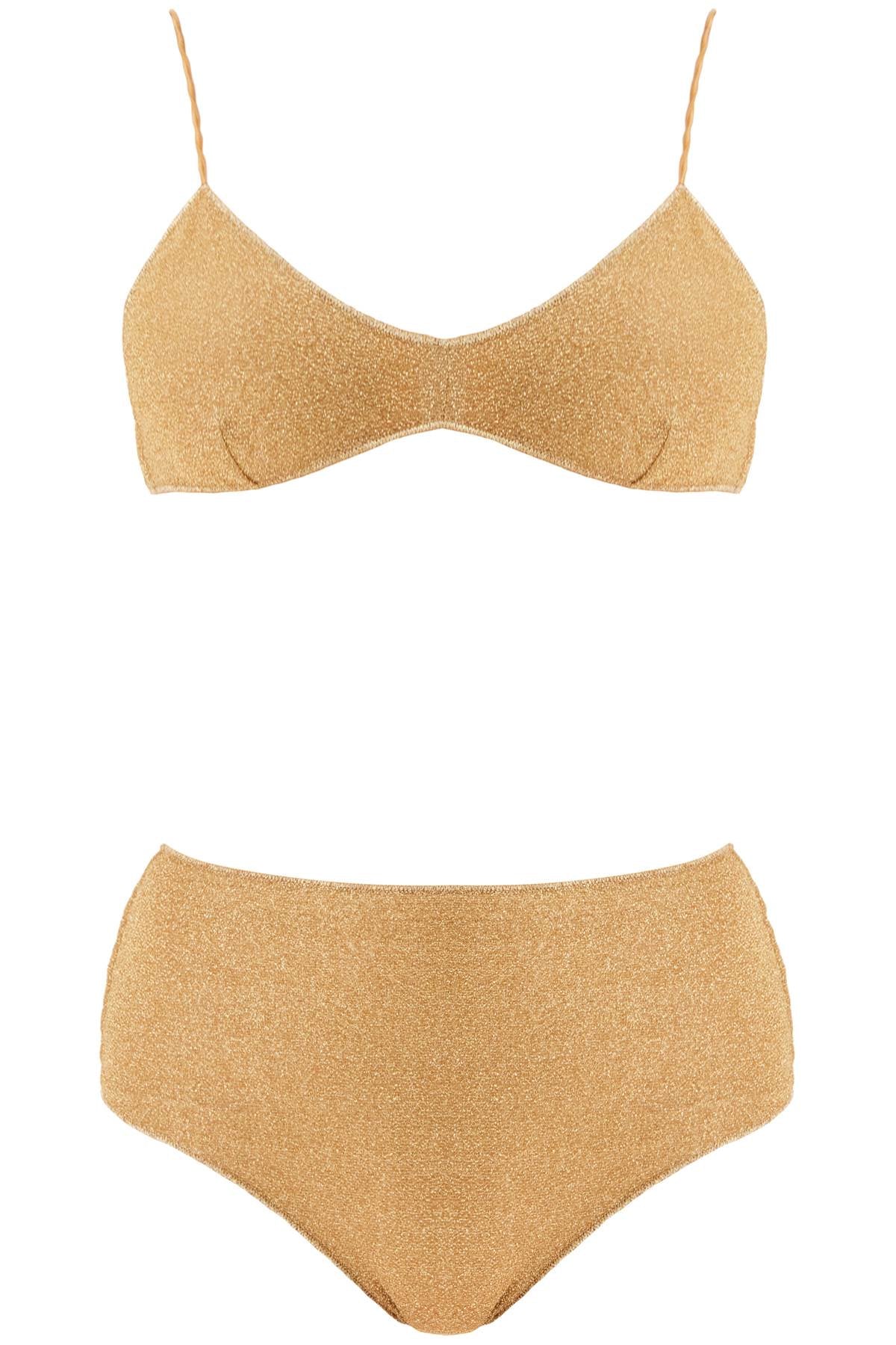 High-waisted lumière bikini set lms803 gold | Italystation.com