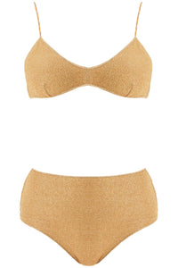 high-waisted lumière bikini set LMS803 GOLD