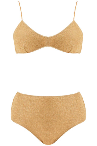 high-waisted lumière bikini set LMS803 GOLD