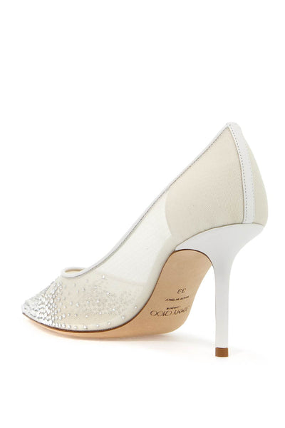 'love 85' pumps LOVE 85 NYT WHITE CRYSTAL