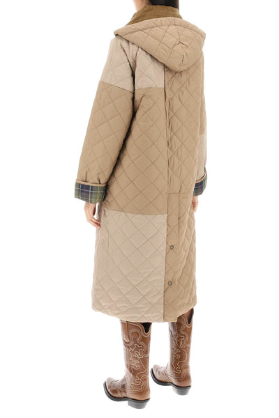 burghley quilted trench coat LQU1740 HONEY LT TRENCH CLASSIC