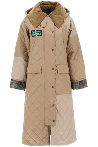burghley quilted trench coat LQU1740 HONEY LT TRENCH CLASSIC