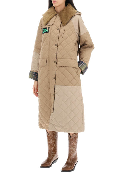 burghley quilted trench coat LQU1740 HONEY LT TRENCH CLASSIC