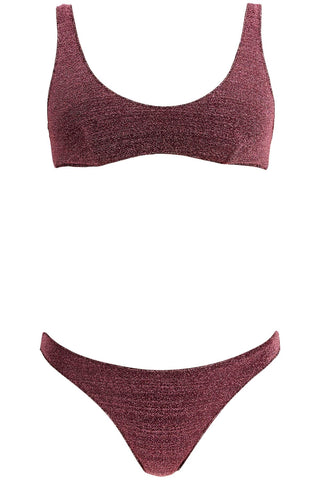 bikini set with luminous LSS205 AUBERGINE