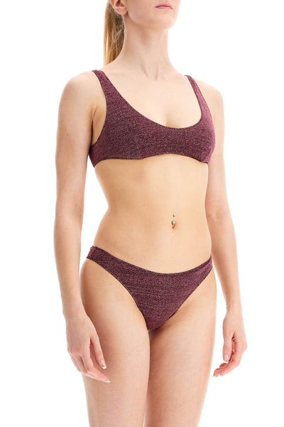 bikini set with luminous LSS205 AUBERGINE