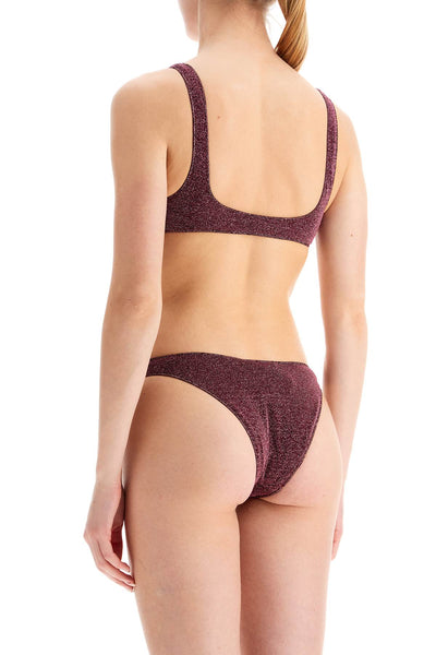 bikini set with luminous LSS205 AUBERGINE