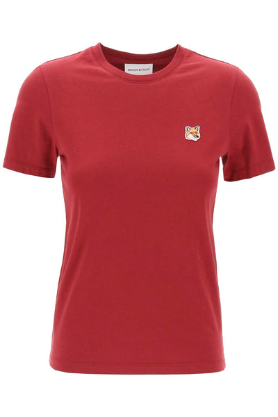 fox head crew-neck t-shirt LW00105KJ0008 BRICK RED