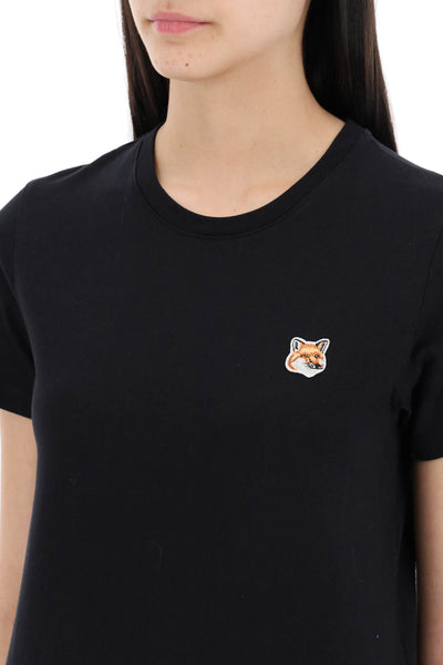 fox head crew-neck t-shirt LW00105KJ0008 BLACK
