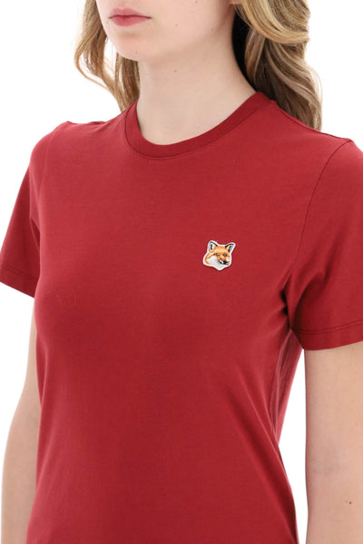 fox head crew-neck t-shirt LW00105KJ0008 BRICK RED