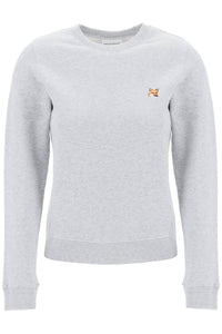 fox head regular fit sweatshirt LW00302KM0001 LIGHT GREY MELANGE