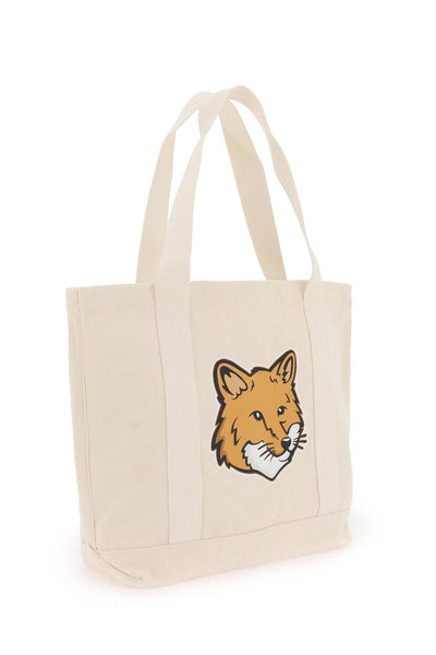 fox head tote bag LW05101WW0050 ECRU