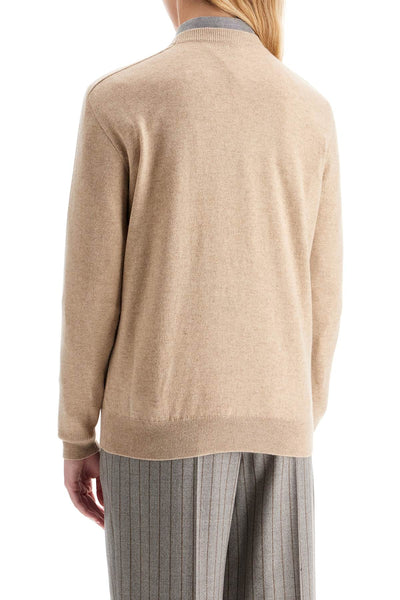 cashmere crewneck pullover M12167900 CAMEL CHIARO