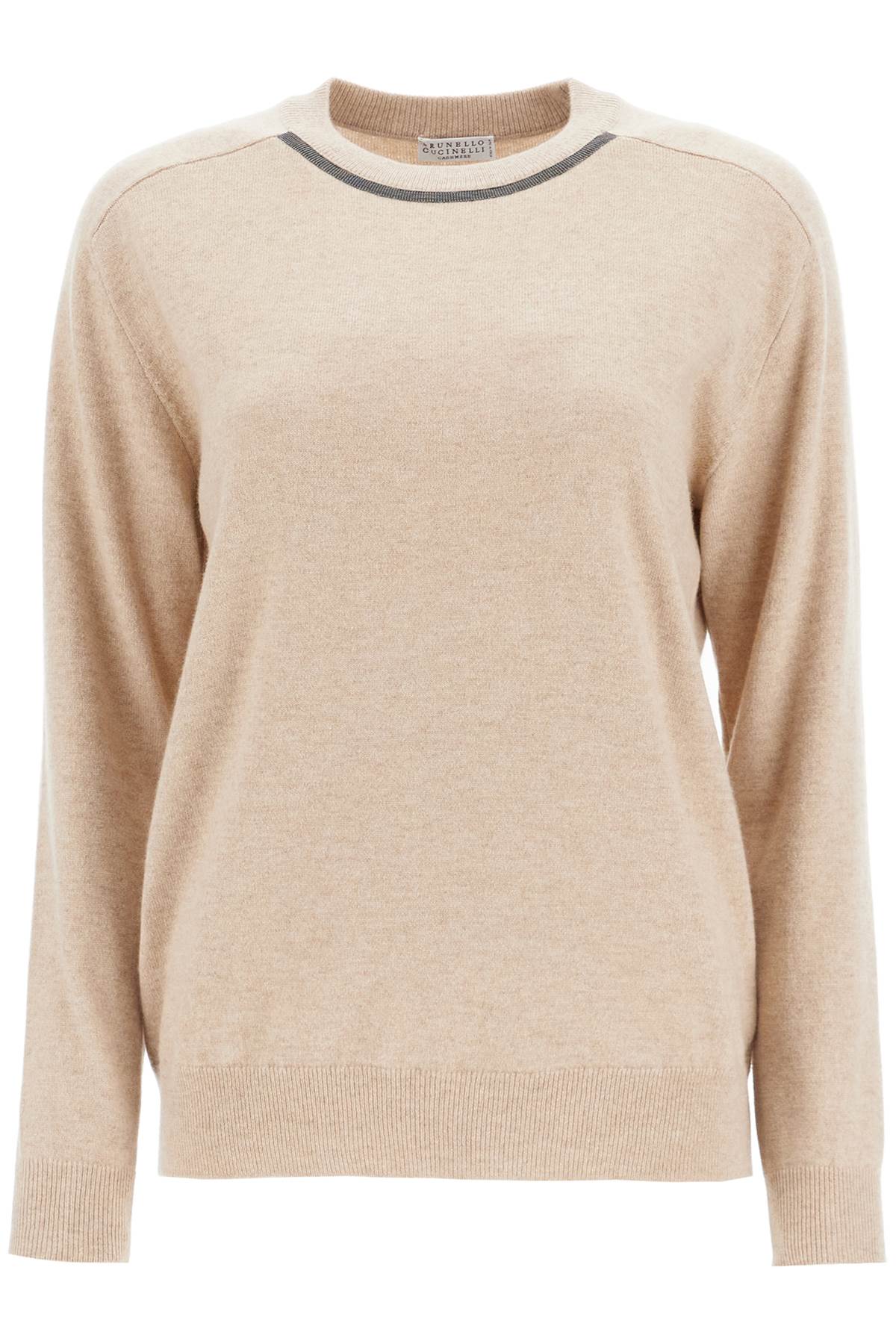 cashmere crewneck pullover M12167900 CAMEL CHIARO