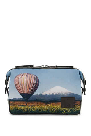 "mount fuji signature stripe balloon beauty case M1A 7406 NMFUJI PRINTED