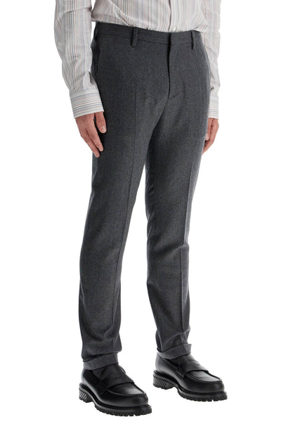 PAUL SMITH slim fit flannel trousers in eight M1R 150M N001 | Italystation.com - Shop Now at italystation.com