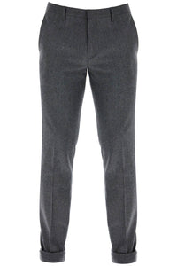 PAUL SMITH slim fit flannel trousers in eight M1R 150M N001 | Italystation.com - Shop Now at italystation.com