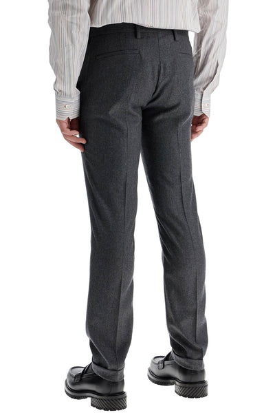 PAUL SMITH slim fit flannel trousers in eight M1R 150M N001 | Italystation.com - Shop Now at italystation.com