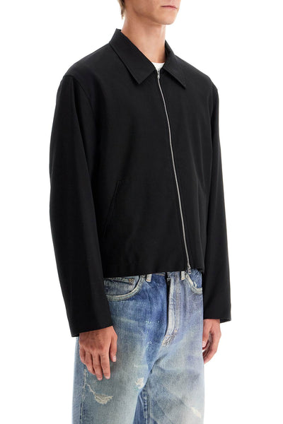 wool twill blouson M2230MBW BLACK WORSTED WOOL