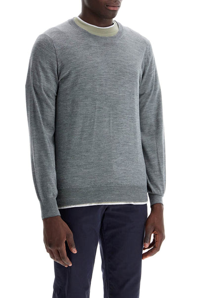 fine wool-cashmere sweater M2400100 GRIGIO SCURO+LIGNITE