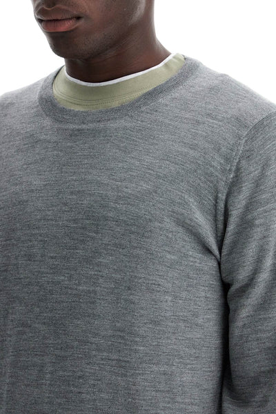 fine wool-cashmere sweater M2400100 GRIGIO SCURO+LIGNITE