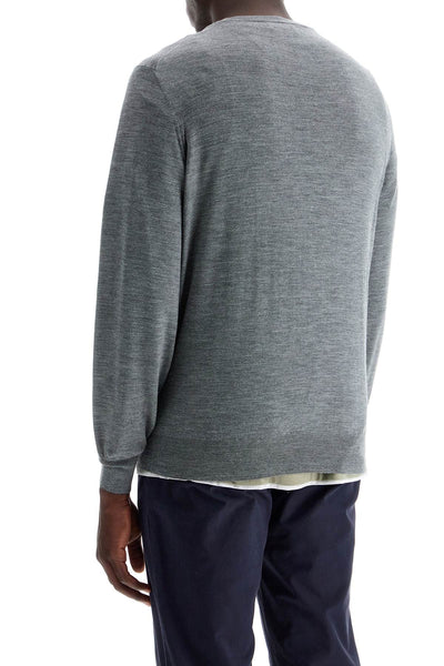 fine wool-cashmere sweater M2400100 GRIGIO SCURO+LIGNITE