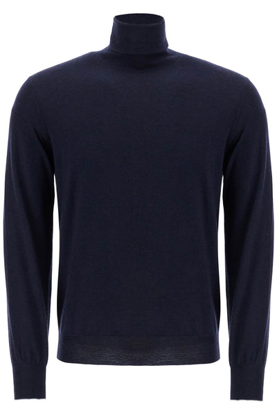 high-neck pullover sweater M2400103 NAVY+GRIGIO SCURO