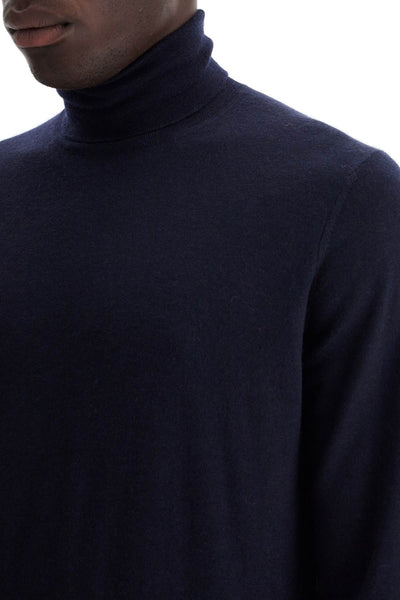 high-neck pullover sweater M2400103 NAVY+GRIGIO SCURO