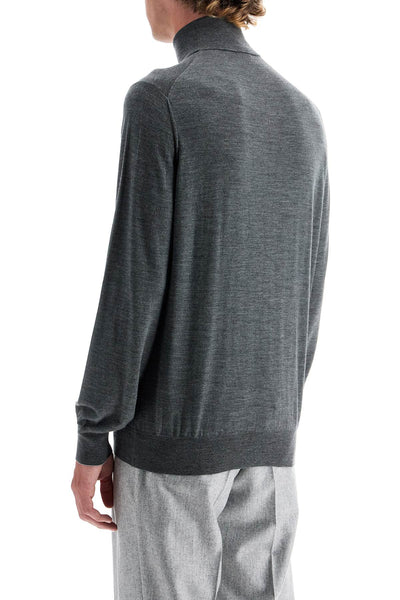 high-neck pullover sweater M2400103 PIOMBO+GRIGIO CHIARO