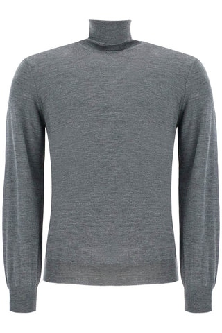 high-neck pullover sweater M2400103 PIOMBO+GRIGIO CHIARO