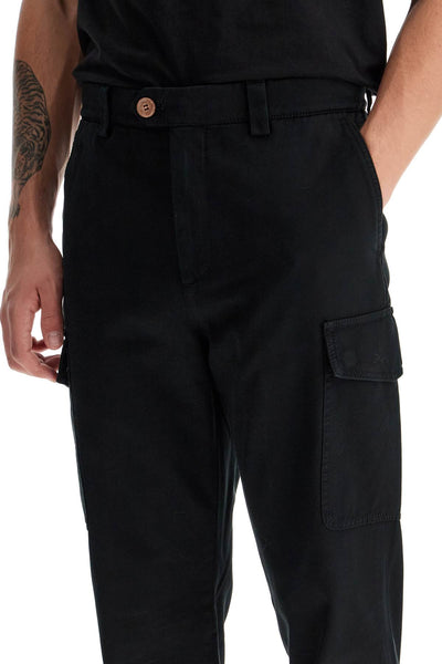 leisure fit gabardine trousers M252DE1890 NERO