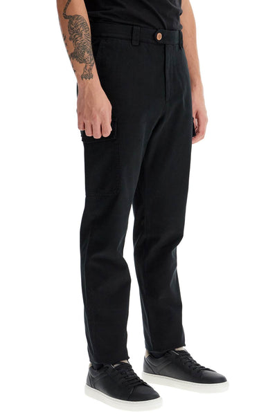 leisure fit gabardine trousers M252DE1890 NERO