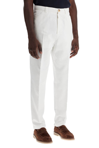 twill gabardine trousers with garment M252DH0660 NEVE