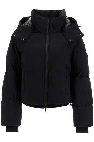 misti short down jacket M34LJ137S BLK W/BLK SH