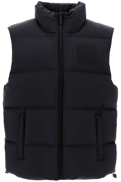 reversible down-filled vest M34MV470 BLACK