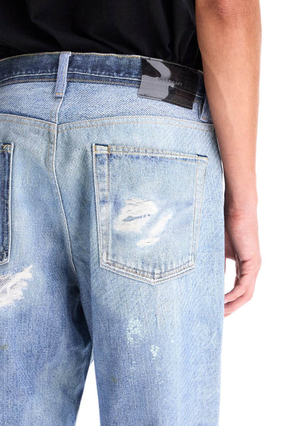 "jeans with third cut M4205TDD DIGITAL DENIM PRINT