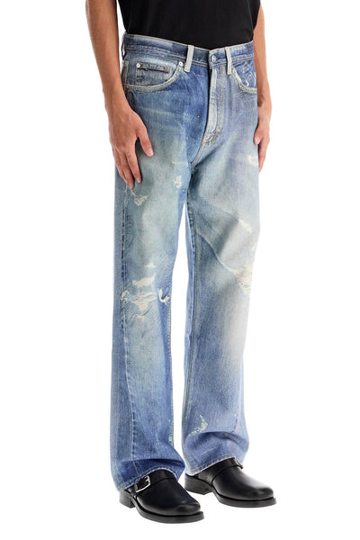 "jeans with third cut M4205TDD DIGITAL DENIM PRINT