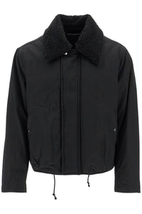 twill ace jacket in italian M4241AB BLACK AERO NYLON