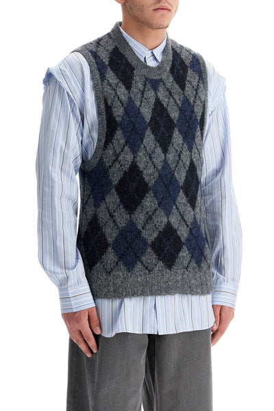 soft duke argyle formal knit vest M4243FS SOFT DUKE ARGYLE