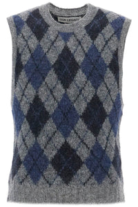 soft duke argyle formal knit vest M4243FS SOFT DUKE ARGYLE