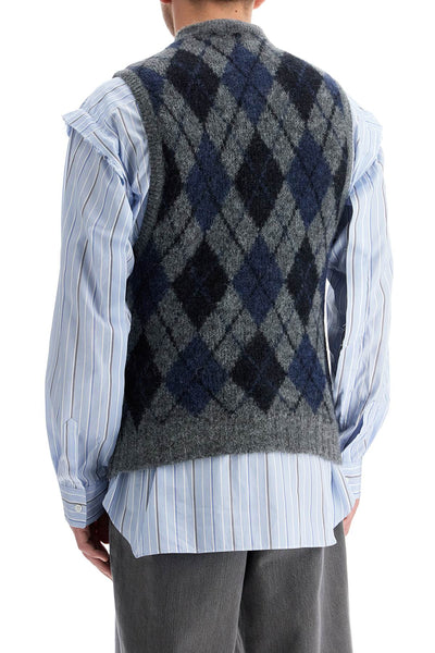 soft duke argyle formal knit vest M4243FS SOFT DUKE ARGYLE