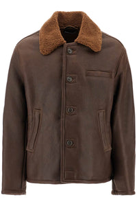 alaska shearling jacket M4249AR RUSTIC GRAIN BROWN SHEARLING