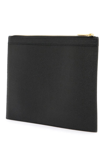 leather small document holder MAC019L 00198 BLACK