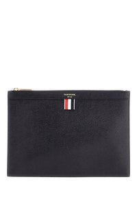 THOM BROWNE leather small document holder MAC019L 00198 BL | Italystation.com - Shop Now at italystation.com