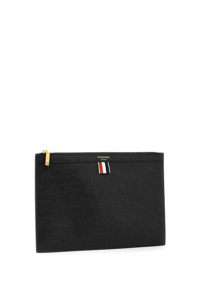 leather small document holder MAC019L 00198 BLACK